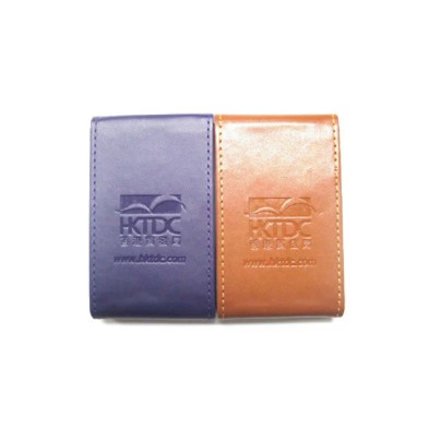 Leather metal name card case with crysrtal decoration (HKTDC)
